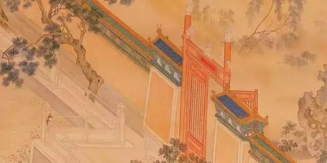 《汉宫春晓图》中的门